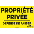 Affiche “Propriété privée, défense de passer”