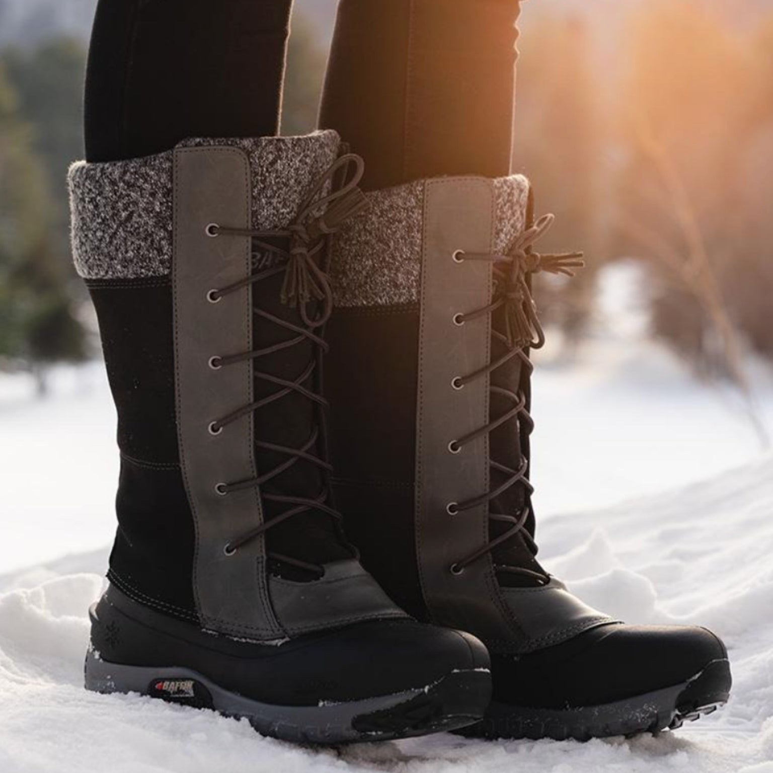 Bottines D'hiver Athletech Pour Femme, Taille 6, Fourrure, Lacets, Couleur Marron