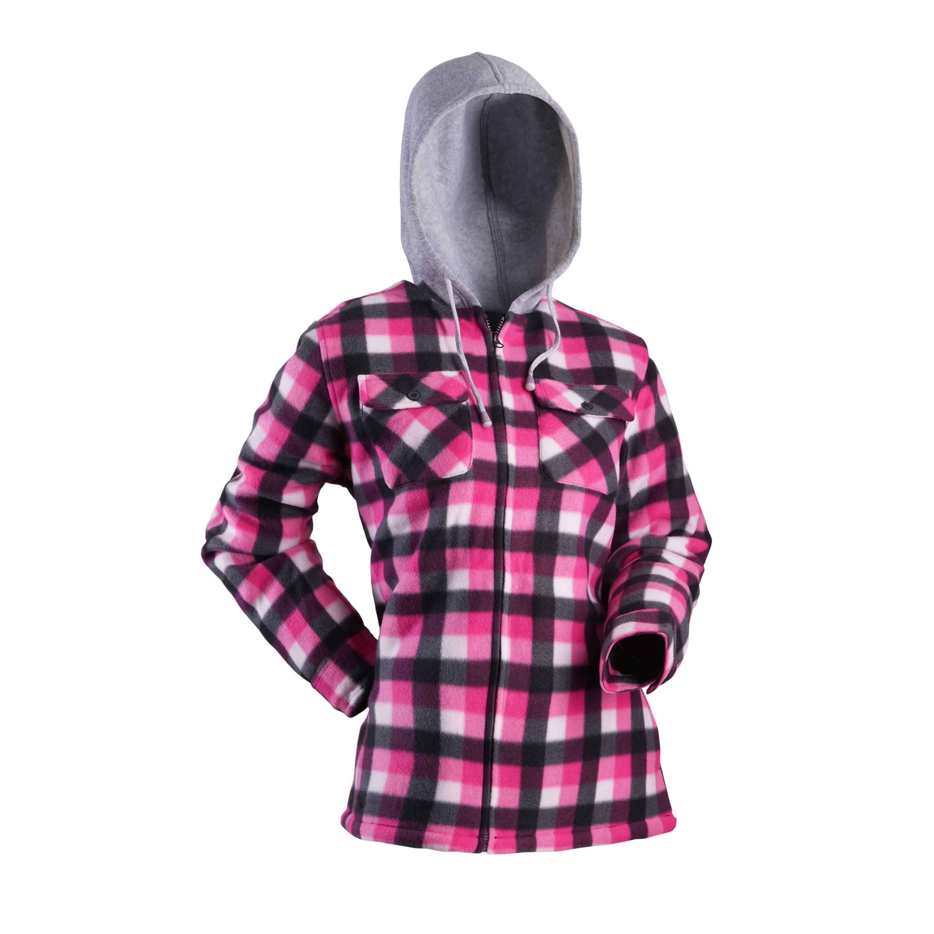 Chemise de polar à capuchon "Countryside" - Femme||"Countryside" Hooded polar jacket - Women's