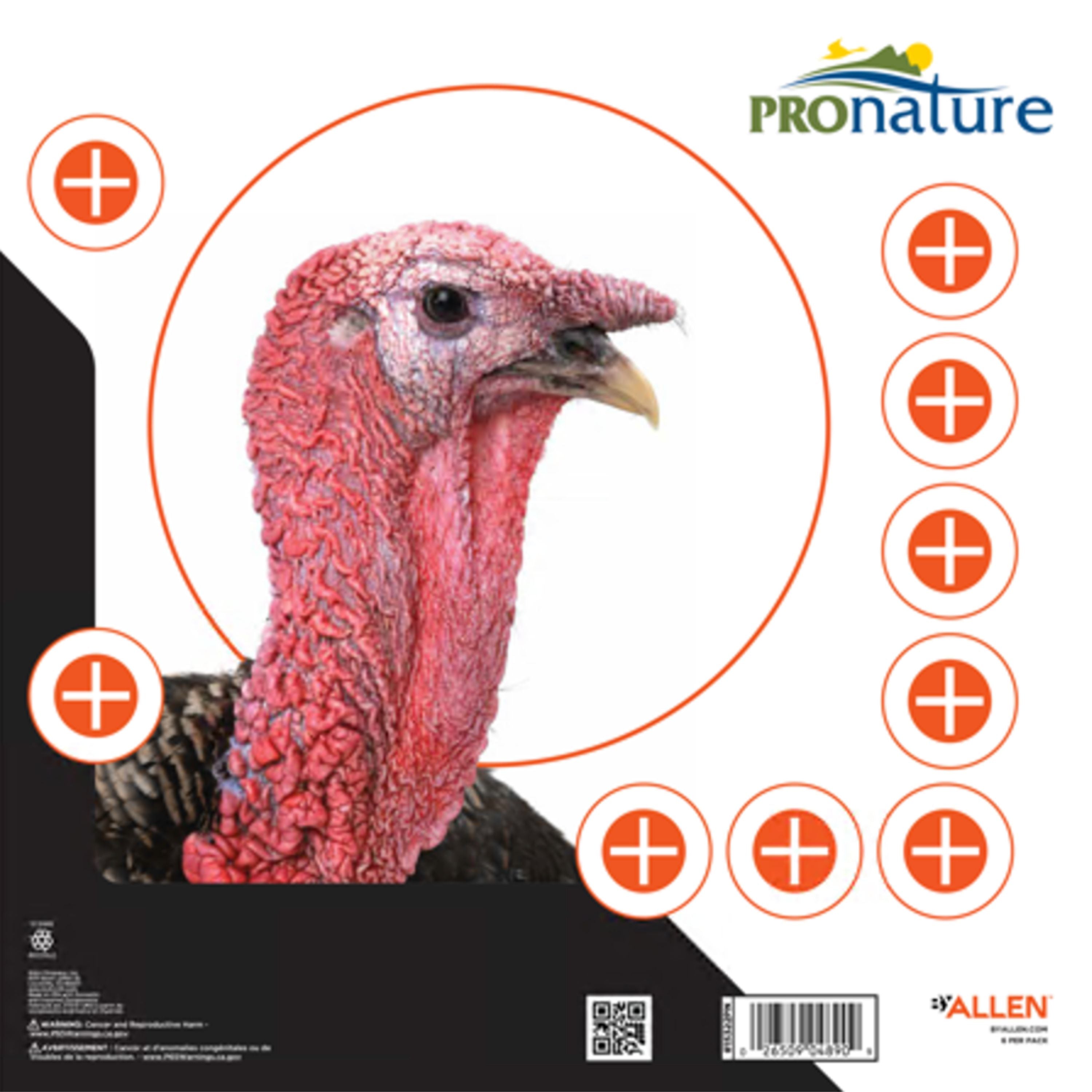 Ciblespourledindonsauvage paper turkey targets - 6/pkg — groupe pronature