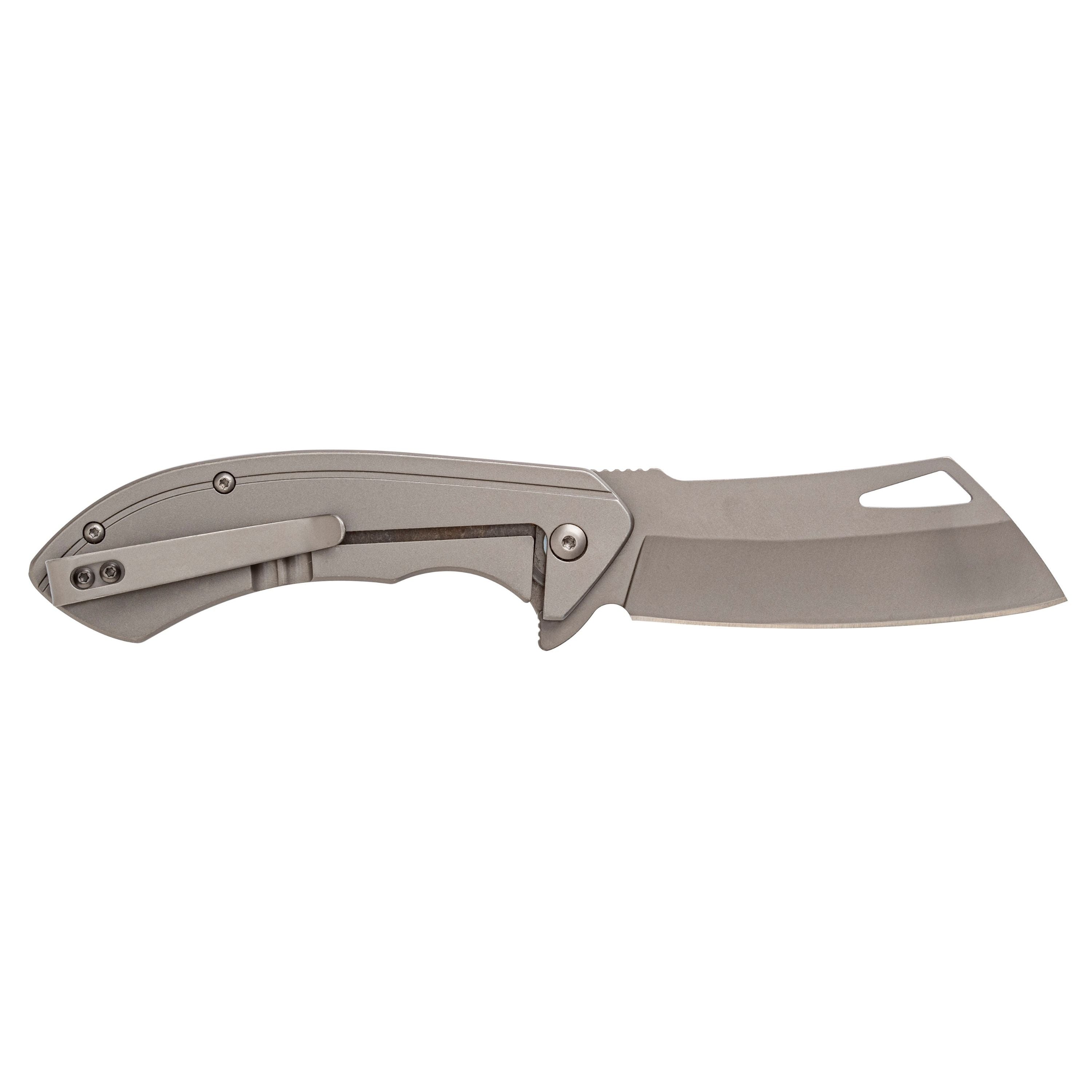 "Titania" cleaver blade folding knife - 3.3 in