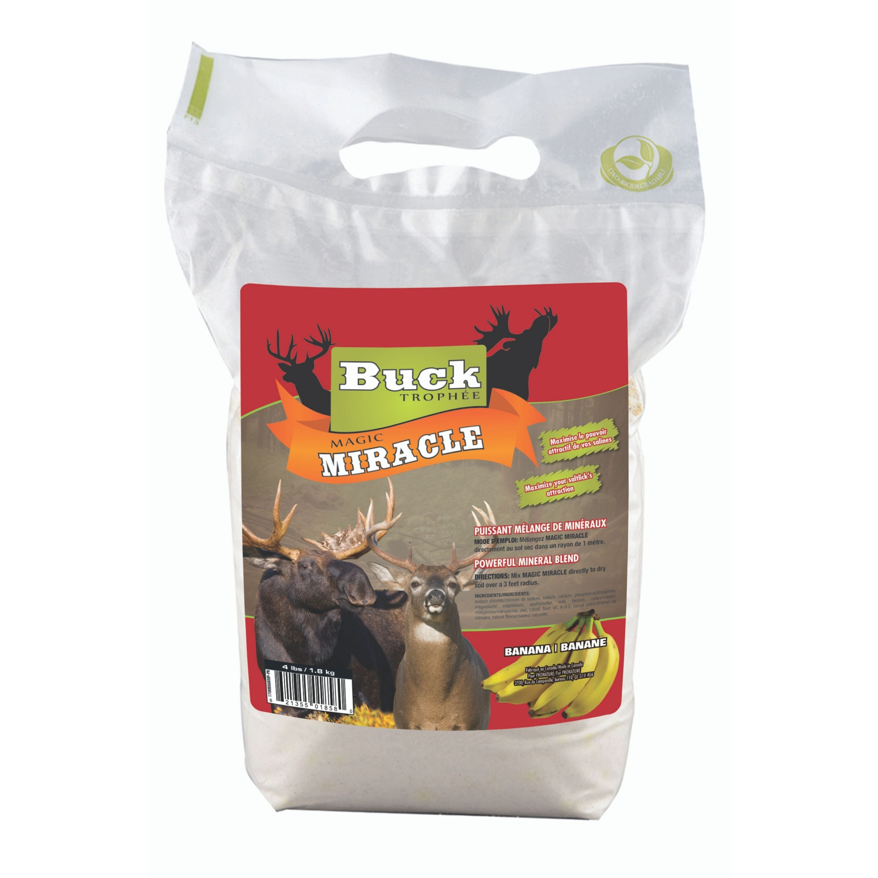 Poudre volatile ”Magic Miracle” à saveur de banane pour orignal - 1.8kg