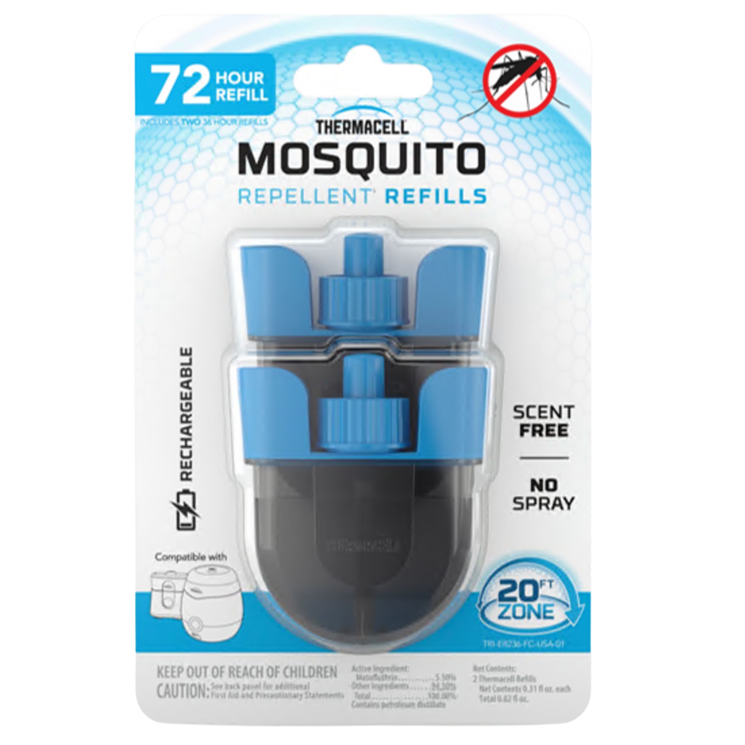 Mosquito repellent refill - 72 h