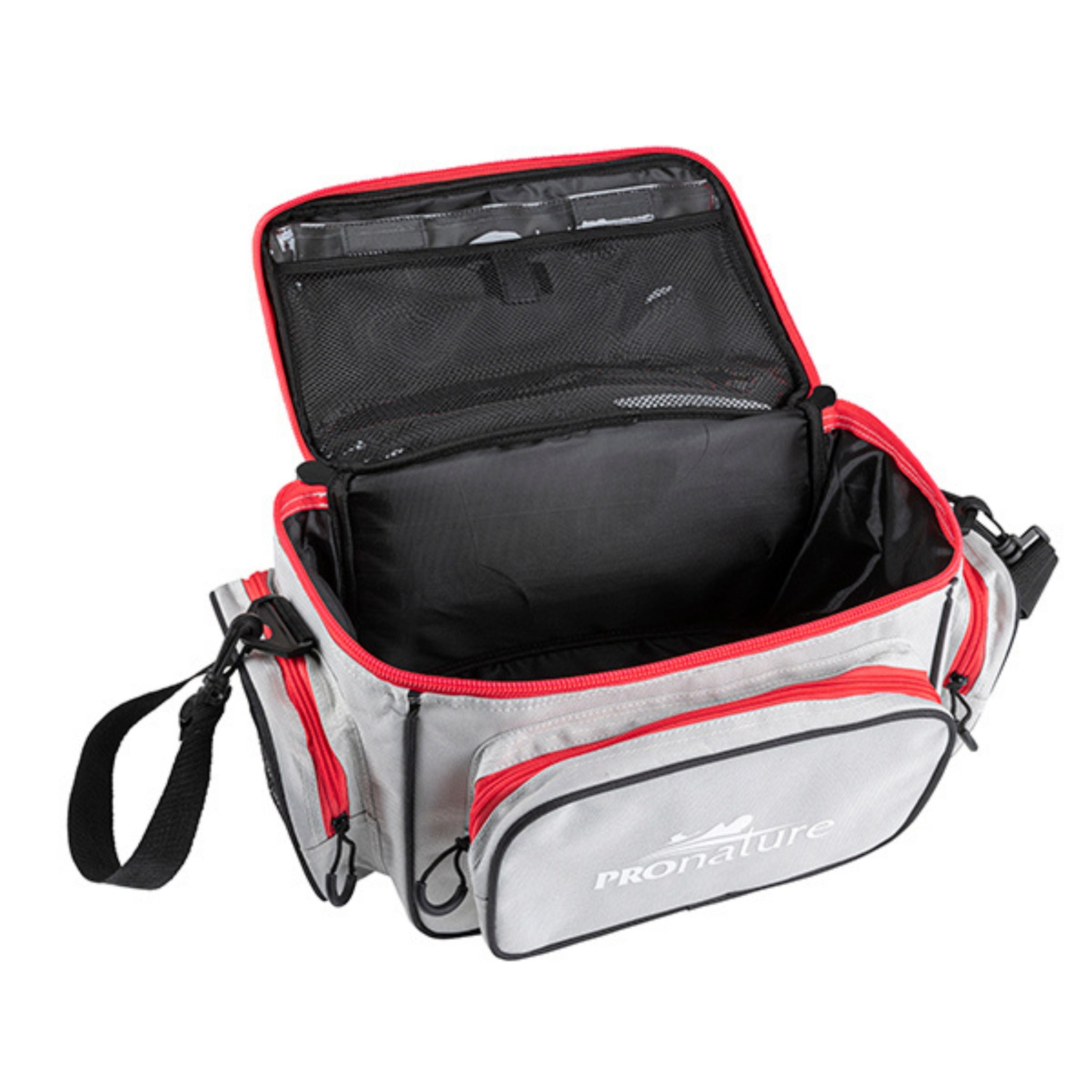 Fishing Tackle Box Bag - Yvleen Outdoor Large Fishing Tackle Storage Bag -  100% Polyester Material - Fantastic Dirt-Resistant Silver Grey  Multifunctional Bag - 3600/3700 Tray Tackle Box（Not Included） :  : Sports, Fitness & Outdoors